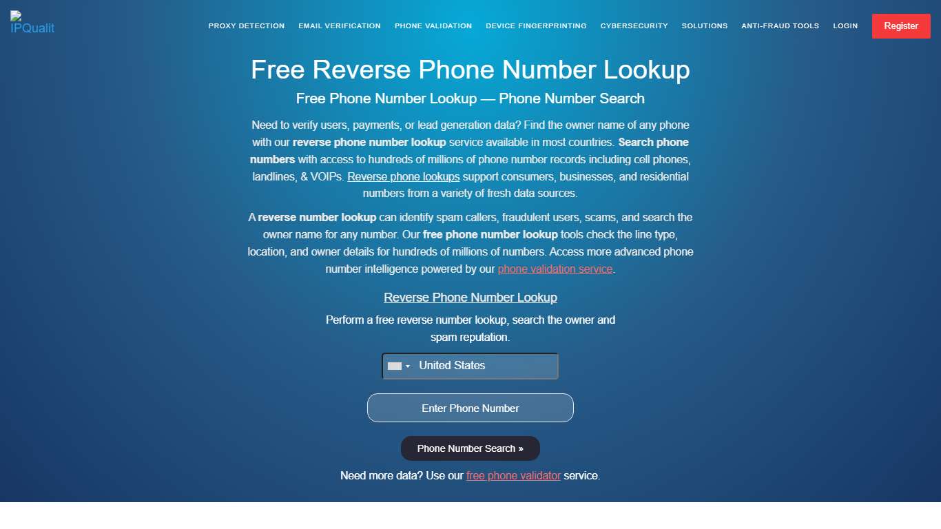 Reverse Phone Number Lookup — Reverse Number Lookup Tool
